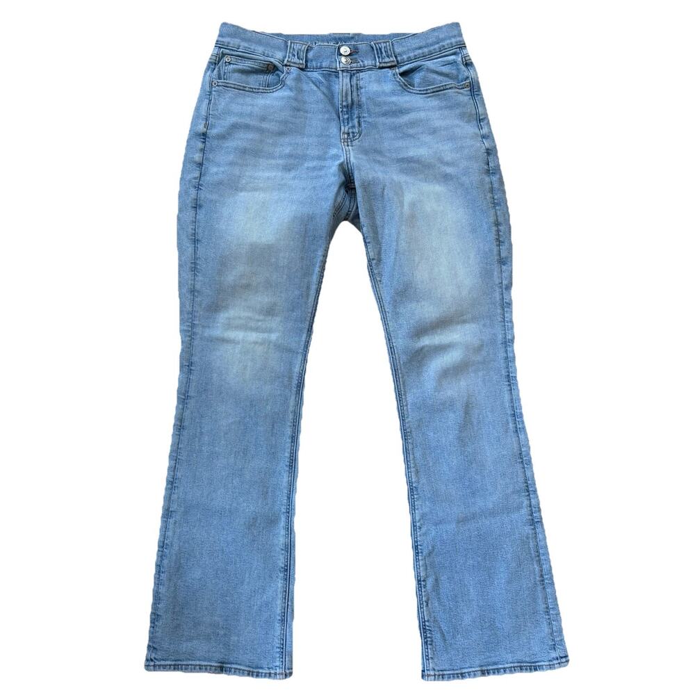 American Eagle Jeans Womens 12 Blue 90s Low Rise Skinny Kick Medium Wash Stretch